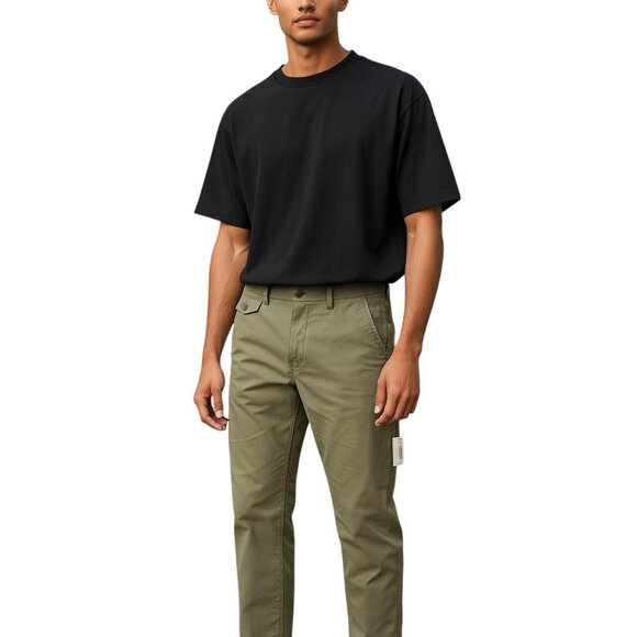 Cesare Attolini Green Chino Pants Size 34. New With Tags. - Picture 1 of 5